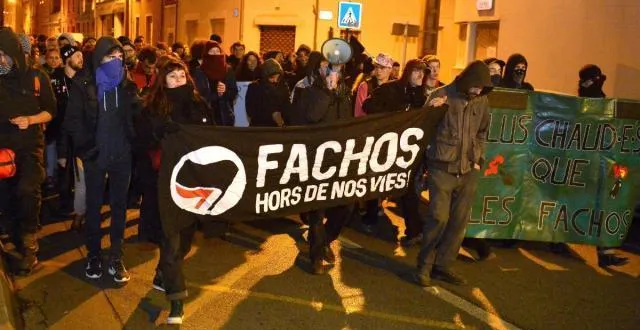 photo en novembre, le réseau antifasciste angevin (raaf) avait organisé une manifestation contre la venue de l'idéologue jean-yves le gallou à angers. &copy; aubinaud sébastien
