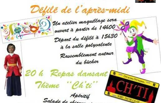 photo carnaval le 17 mars à brette les pins