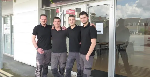 photo trélazé. quatre jeunes professionnels créent dynamy energies &copy; photo le courrier de l'ouest