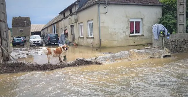 photo à la guierche, l'eau est montée rapidement. &copy; ouest-france