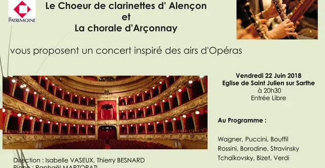 photo concert - airs d'opéras - saint julien sur sarthe