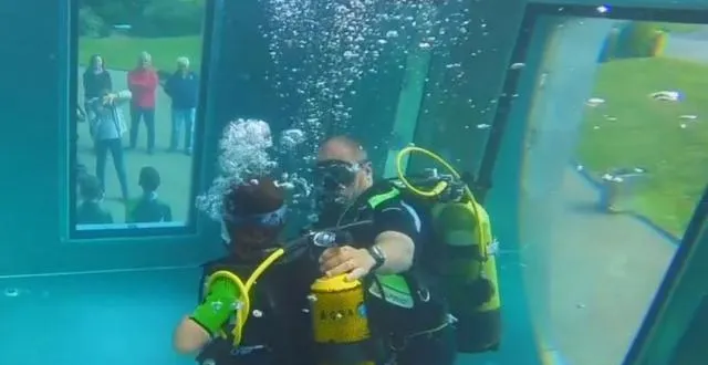 photo les baptêmes de plongée, gratuits, seront proposés par le comité départemental de la plongée sous-marine, du 18?au 23 juillet à la gèmerie. &copy; dr