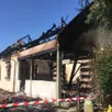 photo maison entièrement détruire par les flammes