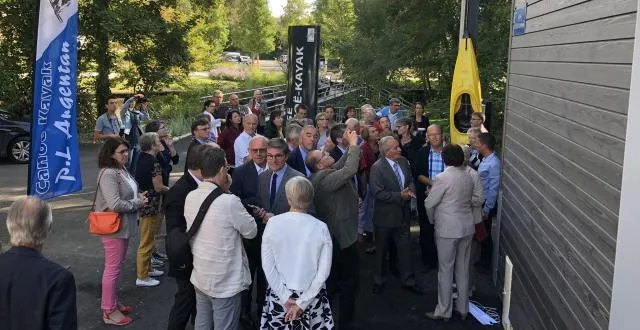 photo l’inauguration de la nouvelle base de kayak s’est déroulée ce samedi 15 septembre. &copy; ouest-france