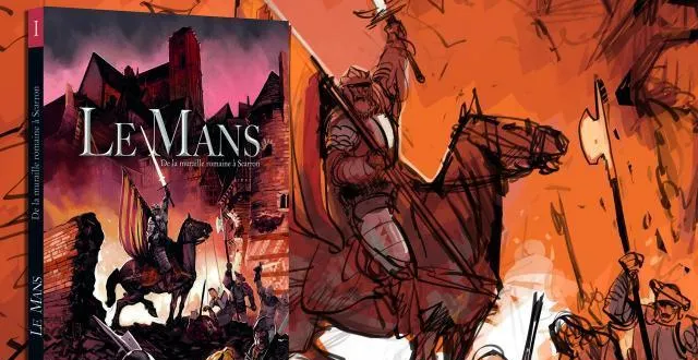 photo la couverture de l’album «?le mans?» a été dessinée par ronan toulhoat. en fond, le travail préparatoire. &copy; ronan toulhoat