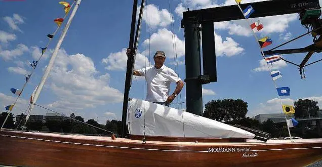 photo jean-yves manac'h sur le morgann senior gabriello. photo co - laurent combet