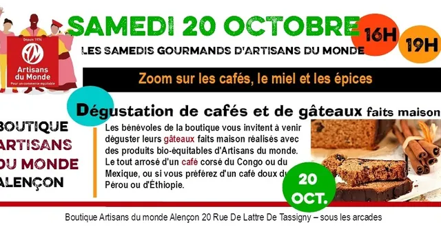 photo les samedis gourmands d'artisans du monde alençon