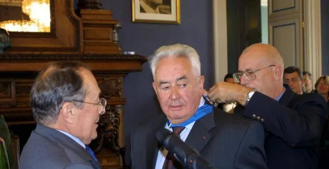 photo jean monnier et michel rocard. &copy; ouest france