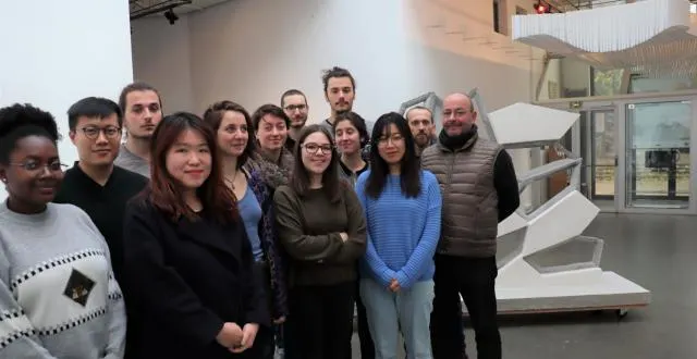 photo les étudiants ayant travaillé sur l’exposition robotic interaction. &copy; ouest-france
