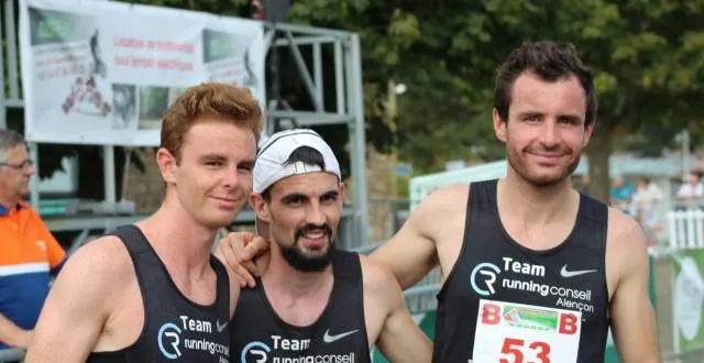photo de gauche à droite?: albin foubert, simon ganné, barthélemy foubert, lors du relais de condé-sur-sarthe 2018. &copy; dr