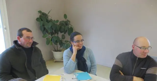 photo une quarantaine de personnes présentes ce samedi à l’écoute des vœuxdu maire, vincent six. &copy; ouest-france