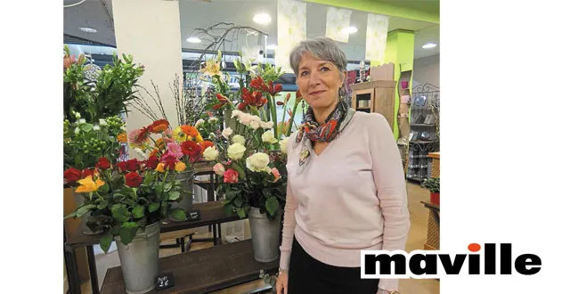 photo le mans boutiques. catherine vaucelle présente la boutique de fleurs agapanthe