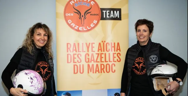 photo deux participantes angevines au rallye aïcha des gazelles 2020