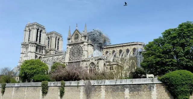 photo la cathédrale de notre-dame après l'incendie qui a ravagé la majorité de la toiture de l'édifice le 15 avril dernier &copy; marc ollivier / ouest-france