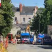 photo saumur, rue maremaillette, mardi 18 juin 2019. les agents de grdf ont pris la relève des secours.
