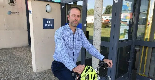 photo gonzague prouvost, créateur de la société atout vélo pro. &copy; ouest-france