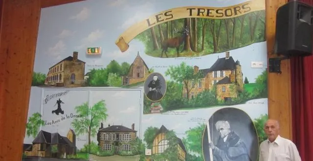 photo alain ribbens peut être fier de la fresque qu’il a réalisée pour la commune. &copy; ouest-france