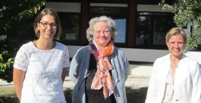 photo frédérique gatica, principale (au centre), a pris ses fonctions en compagnie de sophie hamel-broza, principale adjointe (à droite), et de sophie leconte, gestionnaire. &copy; ouest-france