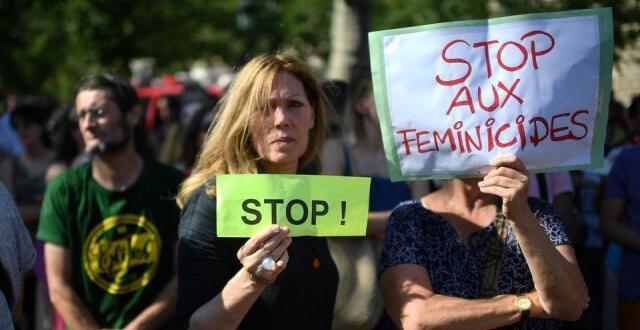 photo manifestation contre les féminicides le 6 juillet 2019 à paris