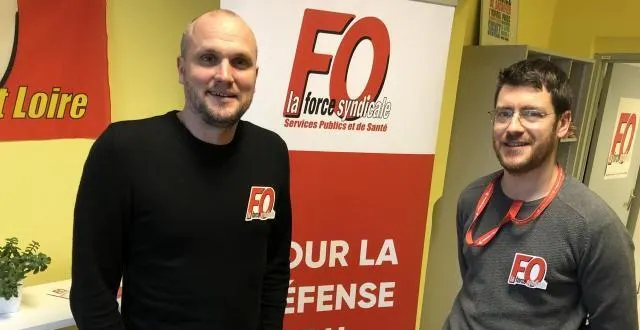 photo benjamin delrue et emmanuel dubourg (à droite) sont les représentants du syndicat fo santé au chu d’angers. &copy; ouest-france