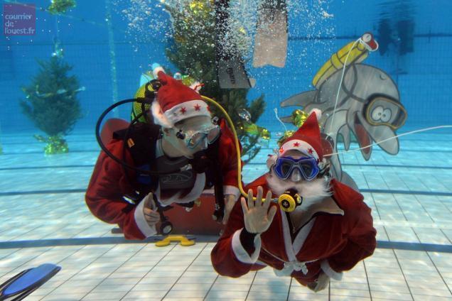 Angers. Le Père Noël sous l’eau mercredi à la piscine Jean Bouin