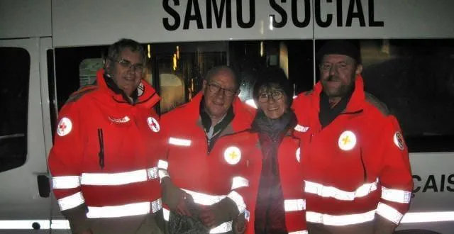photo l’équipe de maraudeurs du samu social du mans, le jeudi 19 décembre 2019 : thierry, christian, évelyne et ludo. &copy; ouest-france