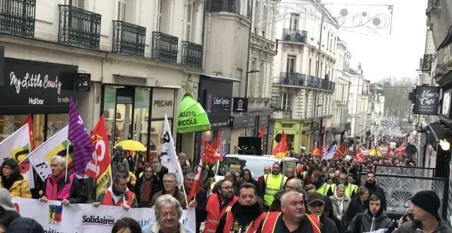 photo environ 4 000 personnes ont défilé dans les rues d’angers ce jeudi 9 janvier. &copy; ouest-france