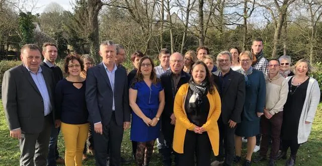 photo la liste « loué 2020 » portée par catherine paineau (6e depuis la gauche, au premier plan). &copy; ouest-france