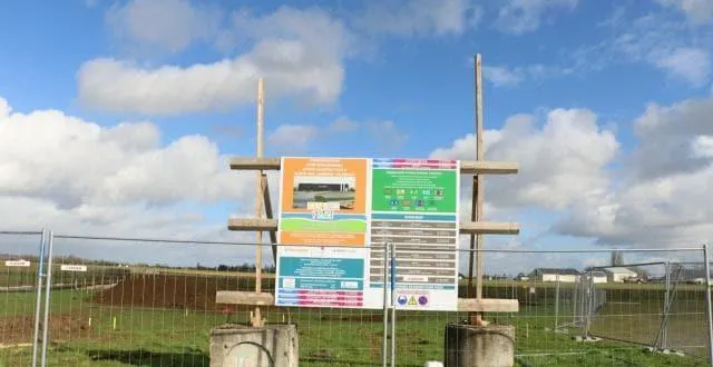 photo le chantier du boulodrome couvert d’alençon. &copy; ouest-france