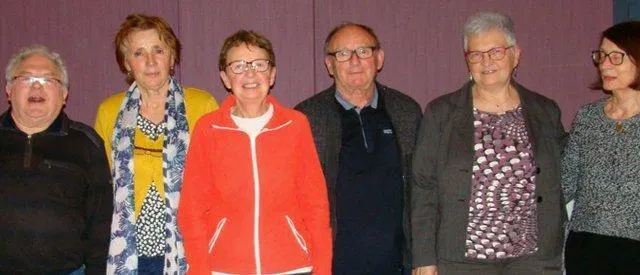 photo autour de jean-claude acambon, les membres du nouveau  bureau.