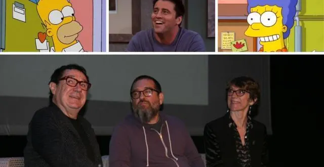 photo de gauche à droite : philippe peythieu, véronique augereau et mark lesser sont les invités du geek life festival 2020. ils doublent respectivement les voix d’omer simpson, marge simpson et joey, dans la série friends. &copy; dr