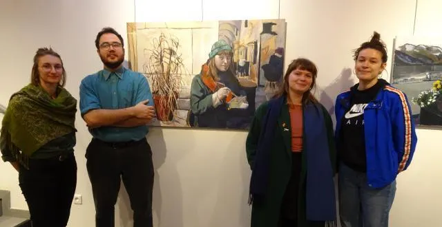 photo quatre des cinq artistes exposent leurs œuvres sur le thème du végétal, jusqu’au lundi 6 avril. &copy; ouest-france