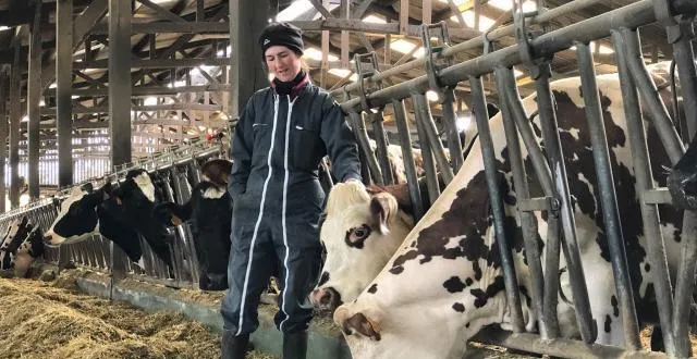photo sabrina bailly élève ses vaches normandes et prim’holstein, depuis 1998, à sarceaux. elle présentera deux de ses bêtes, samedi et dimanche, lors du festival de l’élevage. &copy; ouest-france