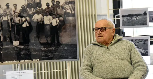 photo l’exposition photo dans le cadre de l’inauguration, a permis de raviver des souvenirs, pour maurice. &copy; le maine libre