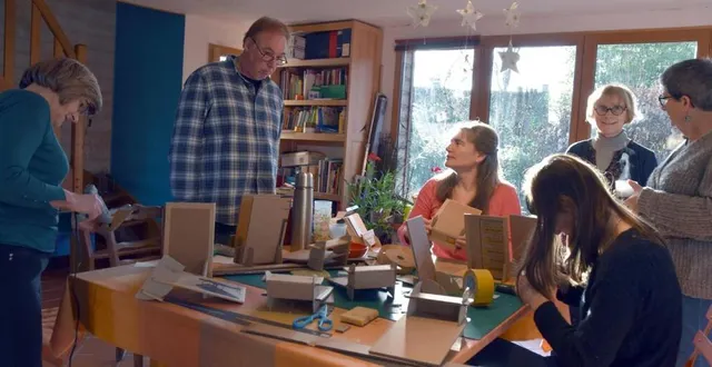 photo les bénévoles ont un temps de rencontres une matinée par mois. &copy; le maine libre