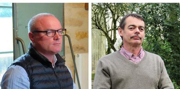 photo gaël lagneau-deret (à gauche), maire sortant de pirmil, et christian chotard (à droite), conseiller d’opposition. &copy; ouest-france
