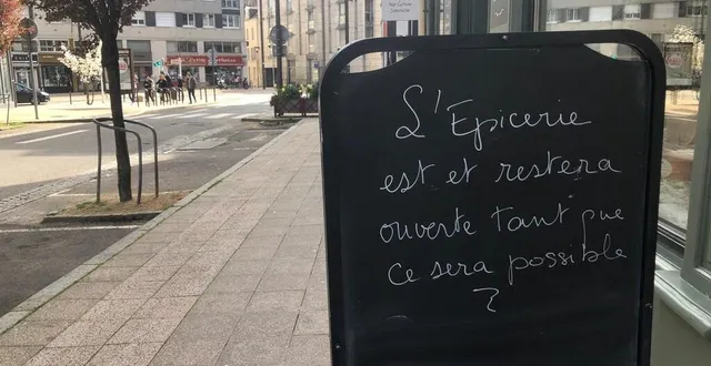 photo le mans, jeudi 19 mars 2020. les commerçants informent leurs clients comme ils peuvent. &copy; le maine libre