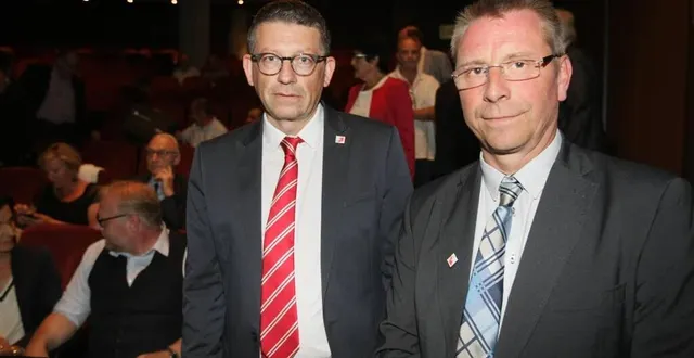 photo bruno hatton (à gauche) ici avec loïc yvon, l’autre coprésident de la capeb 72 demande des solutions. &copy; archives
