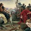 photo un reflet iconographique de « l'historiographie nationaliste du xixe siècle » : vercingétorix jette ses armes aux pieds de jules césar 