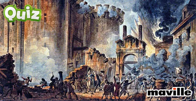 photo confiquiz n°7.2 : les personnages célèbres de l'histoire de france du xvie siècle à 1870 &copy; prise de la bastille le 14 juillet 1789 par jean-pierre houël — bibliothèque nationale de france