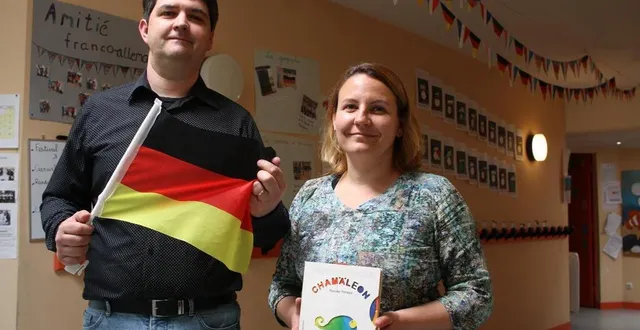 photo des liens forts tissés entre l’allemagne et l’école de verron à la flèche. celle-ci vient d’ailleurs d’être primée par l’europe. &copy; ouest-france