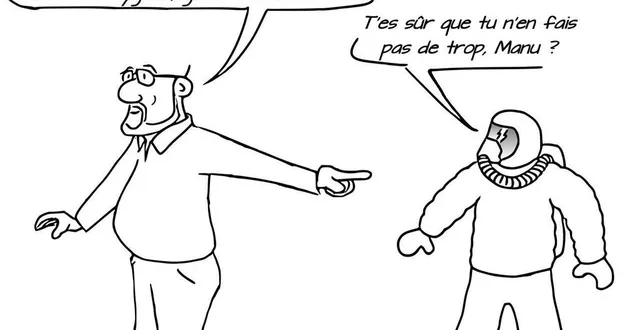 photo chaque semaine, le père christophe peschet illustre la chronique de frère manu. cette fois, c’est l’épisode le plus inquiétant de la semaine passée qui l’a fait sourire… (puisqu’il s’est bien terminé !) &copy; christophe peschet