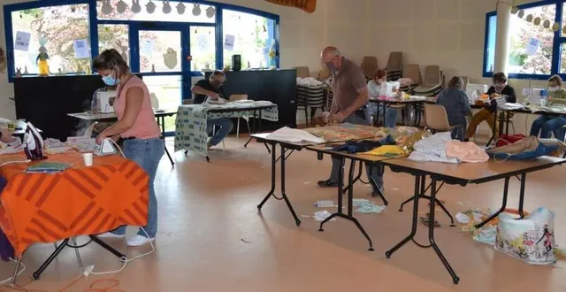 photo le comité des fêtes va distribuer gratuitement, à toute la population, des masques confectionnés par des bénévoles &copy; le maine libre