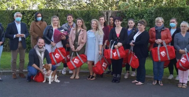 photo la fin d’une belle aventure pour les soignants confinés. &copy; ouest-france