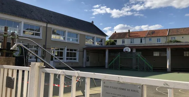 photo l’école ferdinand-buisson au mans est fermée dans l’attente du résultat du test effectué sur la personne qui présentait des symptômes. &copy; ouest-france