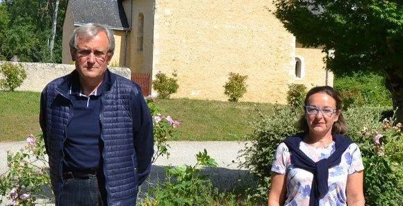 photo joël etiembre et corinne kalker à l’issue de la réunion. &copy; le maine libre