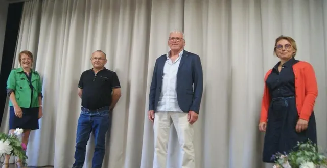 photo de gauche à droite : la deuxième adjointe danièle dupont, le troisième adjoint raymond lecellier, le maire gilles rabache et la première adjointe, laurence cotard. &copy; ouest-france