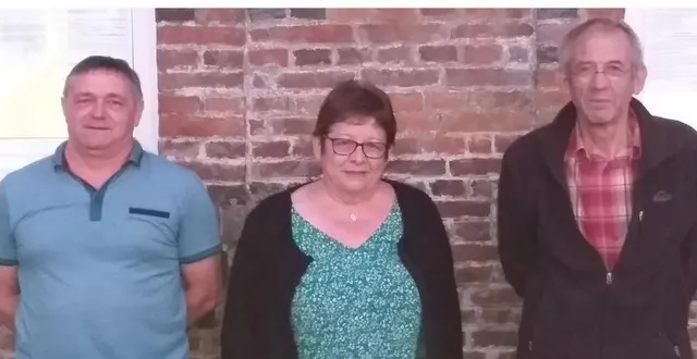 photo christophe schreiber, deuxième adjoint ; monique trinité, maire et rémi bunel, premier adjoint. &copy; ouest-france