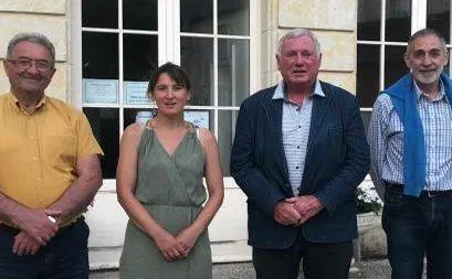 photo de gauche à droite, claude hertereau, natacha longeray, francis boussion et michel moreau. &copy; le maine libre