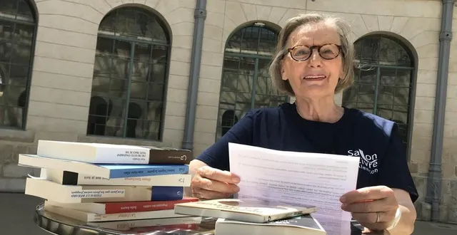 photo monique cabasson a retrouvé le sourire. le salon du livre 2020 aura bien lieu, mais autrement. &copy; ouest-france